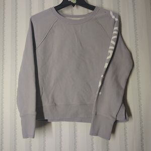 Calvin Klein-Light Purple Women's Crew Neck Crop Sweater- Small Mark On Shoulder